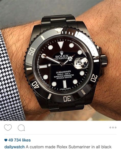 rolex submariner custom black|rolex black submariner 2020.